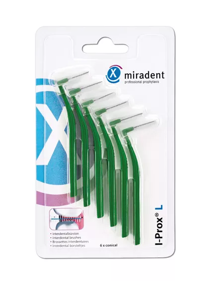 Ершики для межзубных промежутков Miradent I-Prox L 3,5 мм зеленые