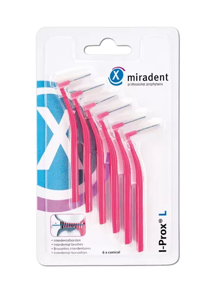 Ершики для межзубных промежутков Miradent I-Prox L 1,8 мм розовые
