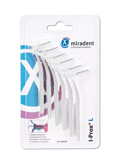 Ершики для межзубных промежутков Miradent I-Prox L 2,5 мм белые