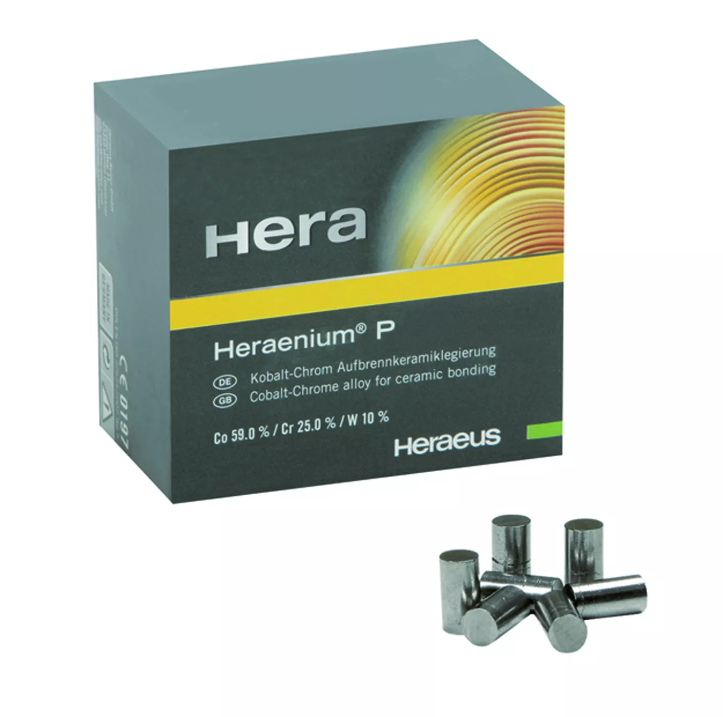Heraenium P, (1000г)  дентальный сплав для керамики (Co, Cr, Mo, Mn, Si, W )