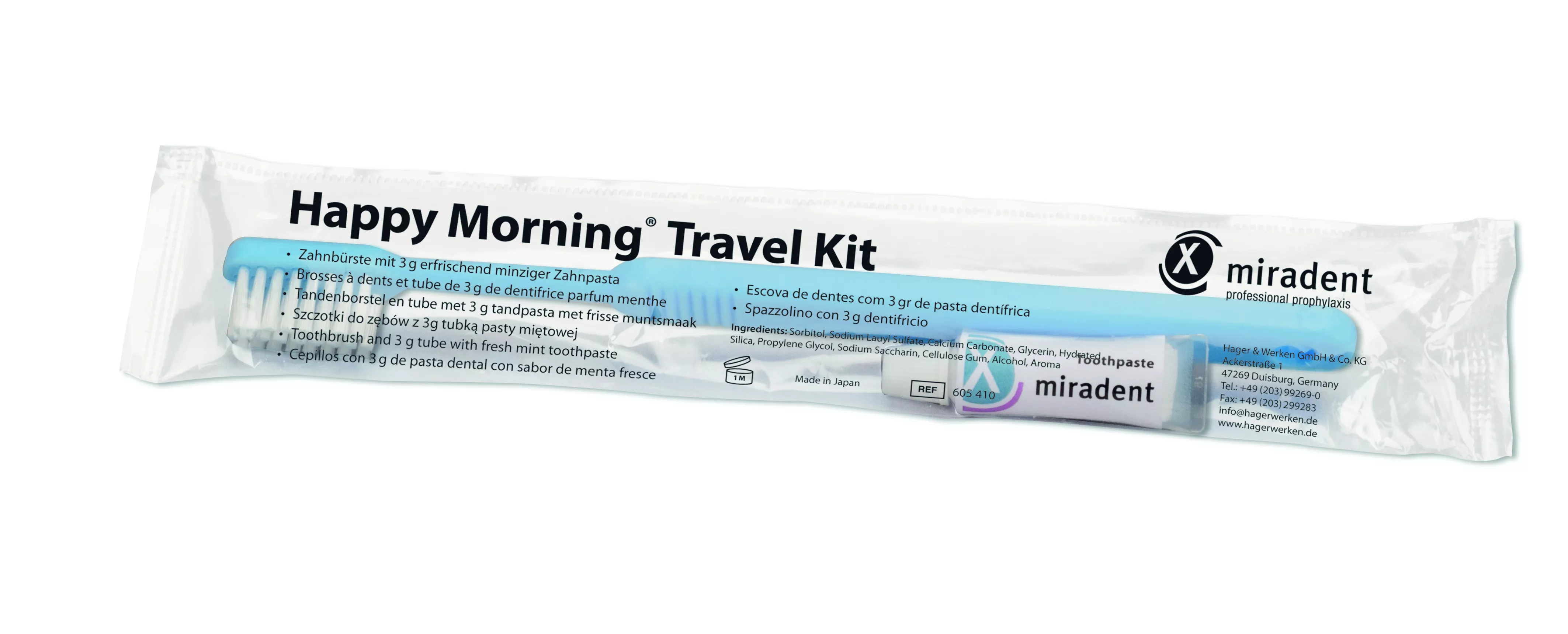 Happy Morning Travel Kit - дорожный набор для очистки зубов (50 комплектов)
