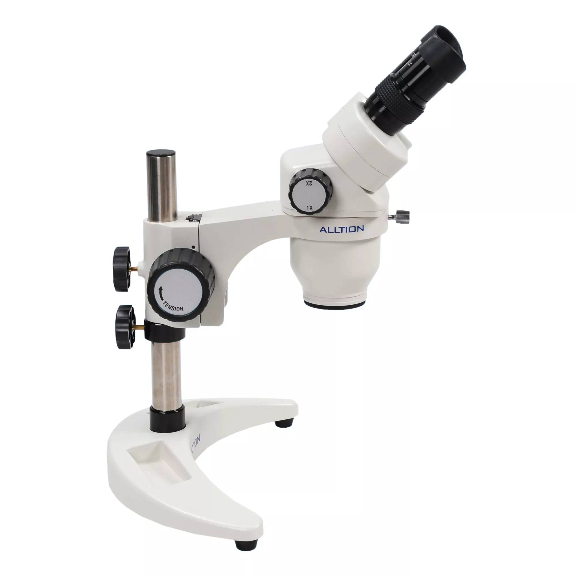 ALLTION ASM-112BC  зуботехнический стереомикроскоп с двухступенчатым увеличением 10x и 20x, на мобильной подставке