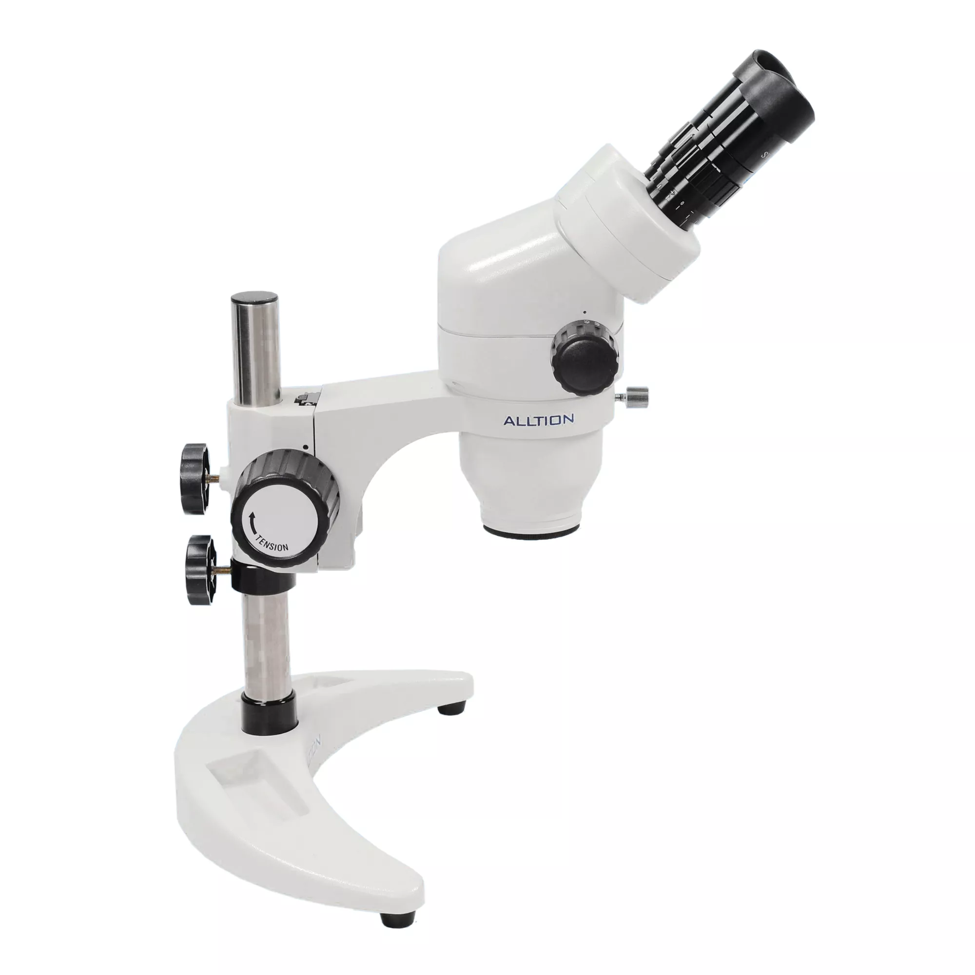 ALLTION ASM-0745BC  бинокулярный зуботехнический стереомикроскоп с плавным увеличением 7x-45x, на мобильной подставке