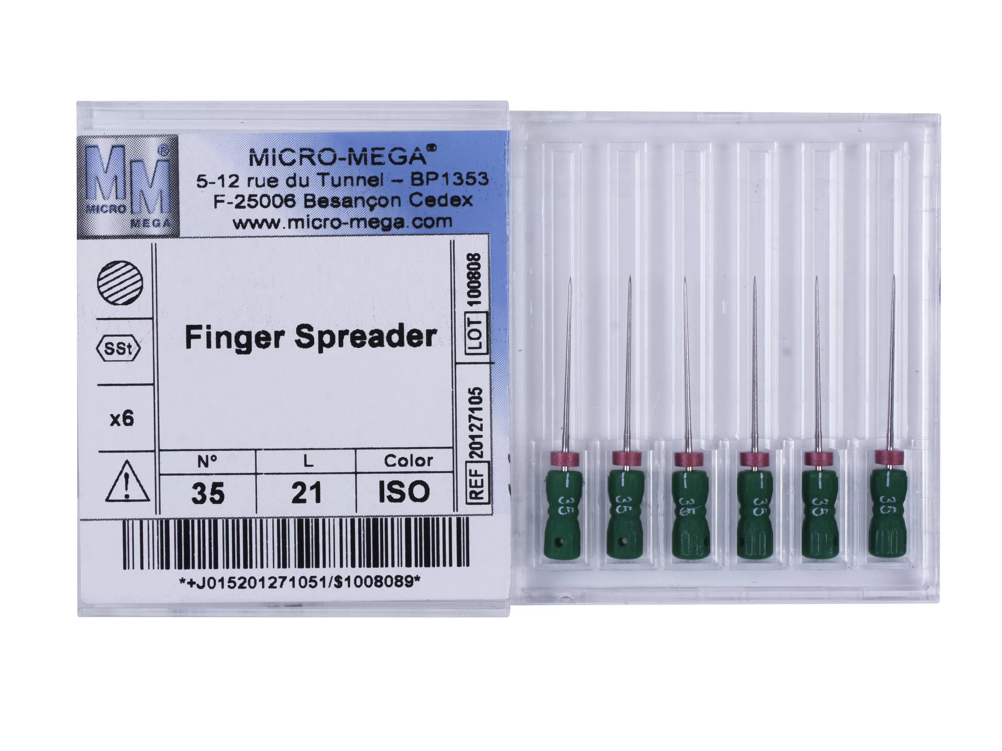 Finger Spreader n35 L21 2% (steel) - инструменты эндодонтические