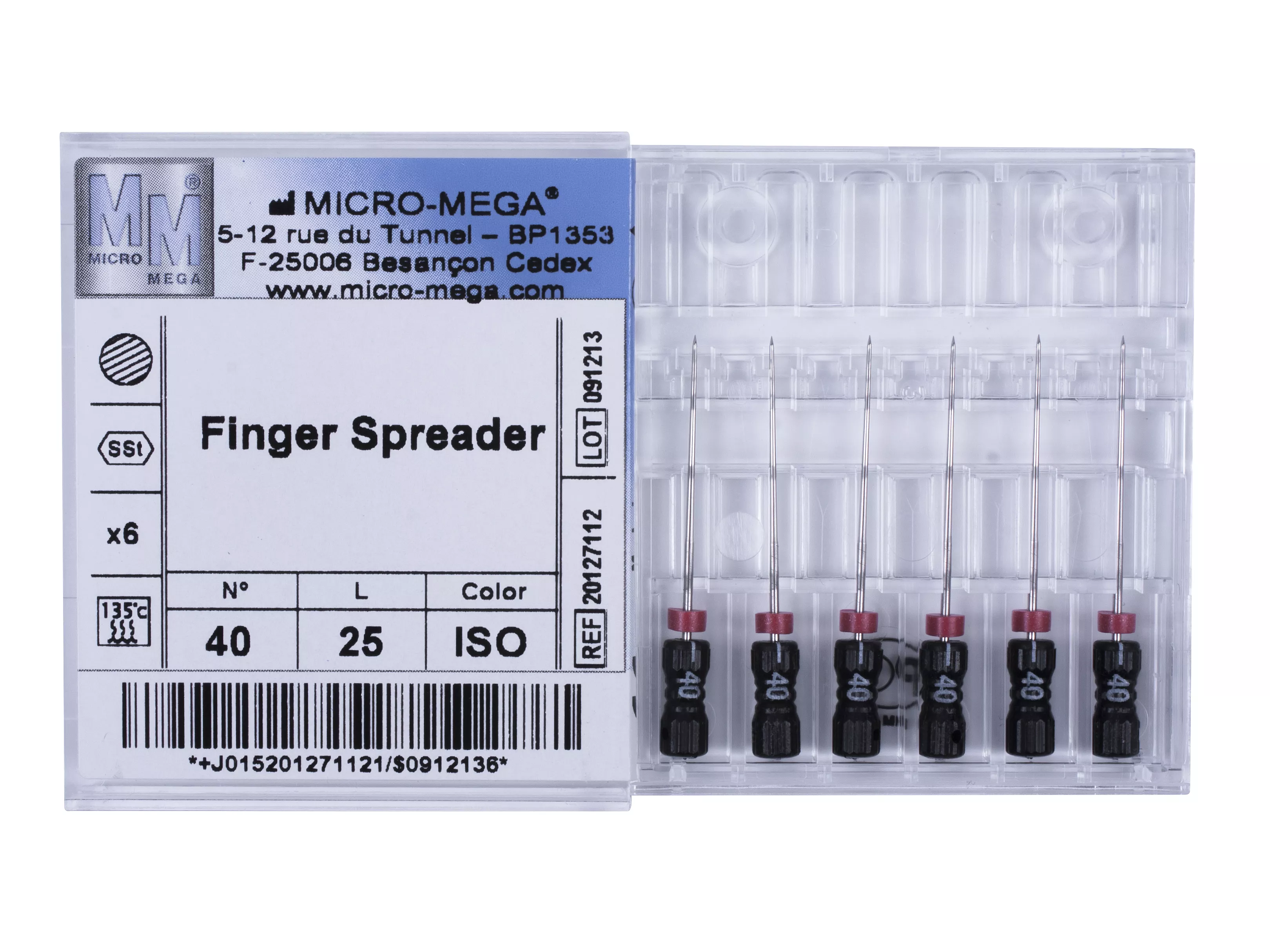 Finger Spreader n40 L25 2% (steel) - инструменты эндодонтические
