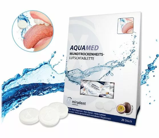 Aquamed - леденцы для рассасывания от сухости во рту, 26 шт. (60 г)
