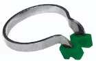1.861 Насадки силиконовые для ножек колец зеленые (40 шт.)