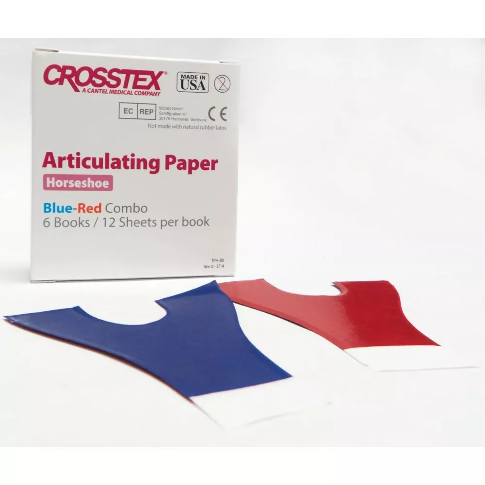 Артикуляционная бумага Crosstex  COMBO RED-BLUE (0.0028/71 m)