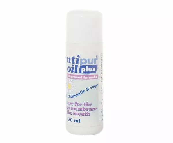 DENTIPUR OIL (ДЕНТИПУР) масло для снятия воспаления дёсен у носителей протезов, 50 мл.