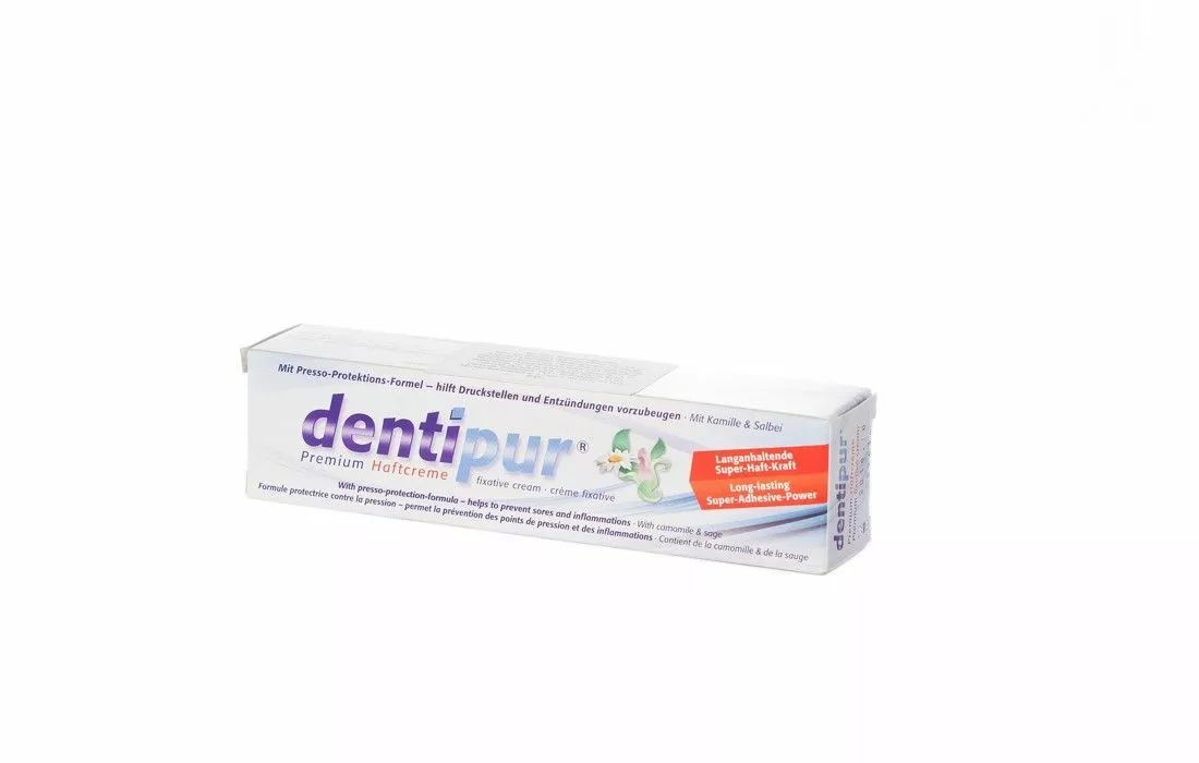 DENTIPUR (ДЕНТИПУР) крем для фиксации зубных протезов, 40 мл.