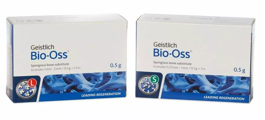 BIO-OSS SPONGIOSA (БИО-ОСС) натуральный костный материал, гранулы 0,25 - 1 мм., 0,5 г.