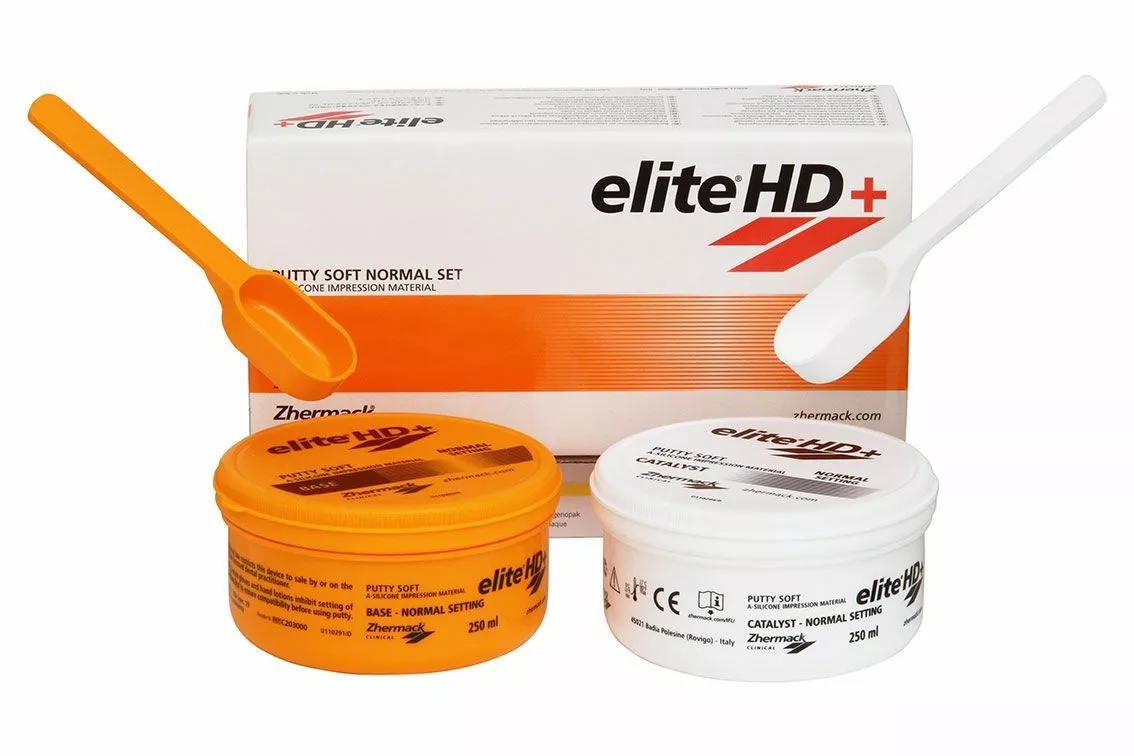 ELITE HD PLUS PUTTY SOFT NORMAL SET (ЭЛИТ HD ПЛЮС) А-силикон высокой вязкости, 2 х 250 мл.