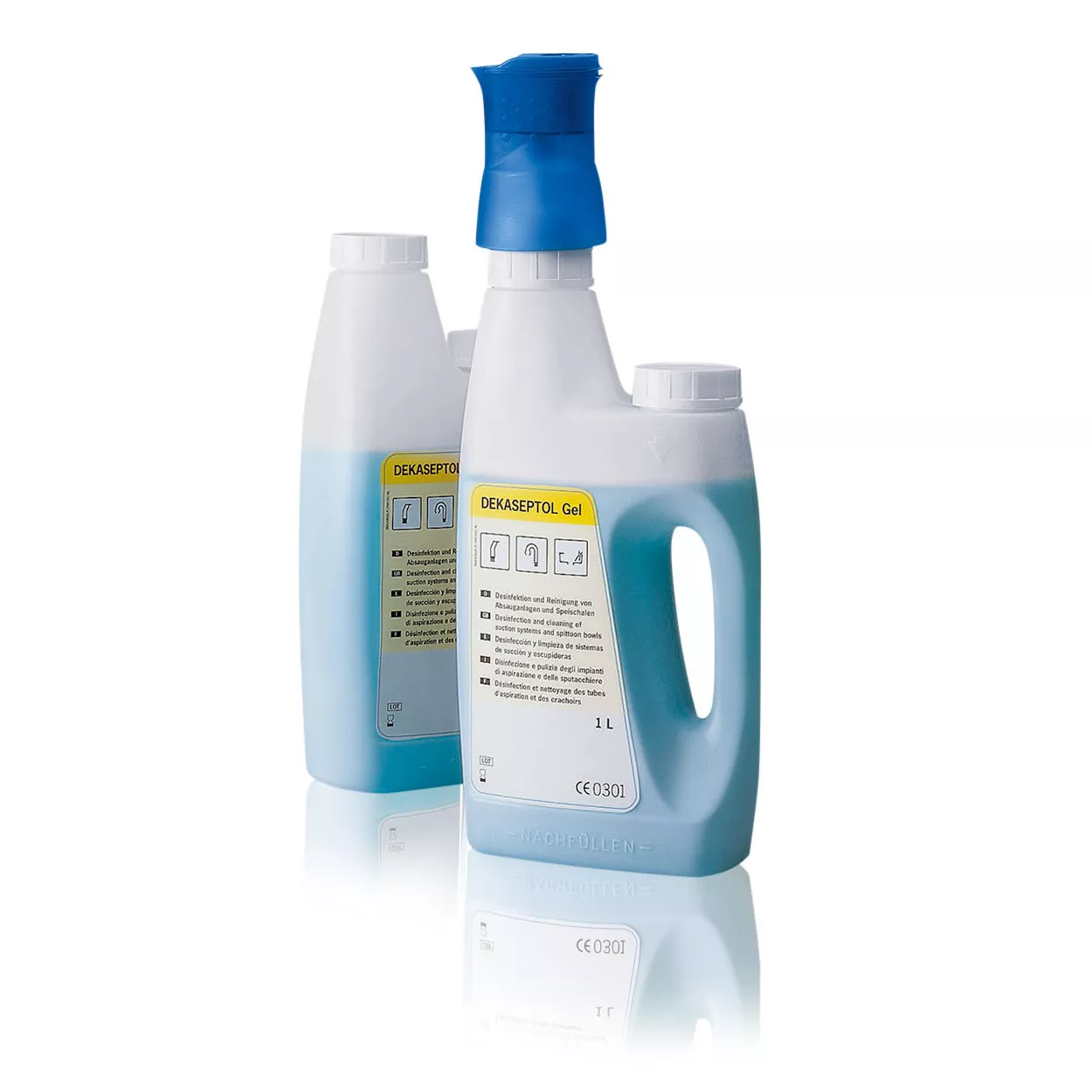 Cтартовый набор чистящего и дезинфицирующего средства для стоматологических аспирационных систем Dekaseptol Gel, (3 х 1 л)