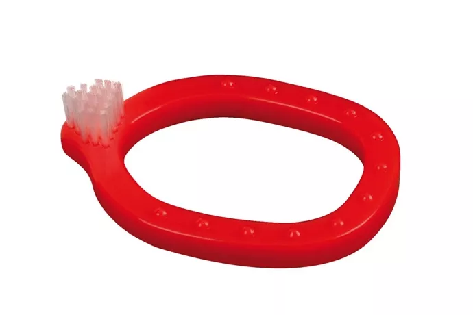 Зубная щетка (грызунок) для маленьких детей Infant-O-Brush, красная