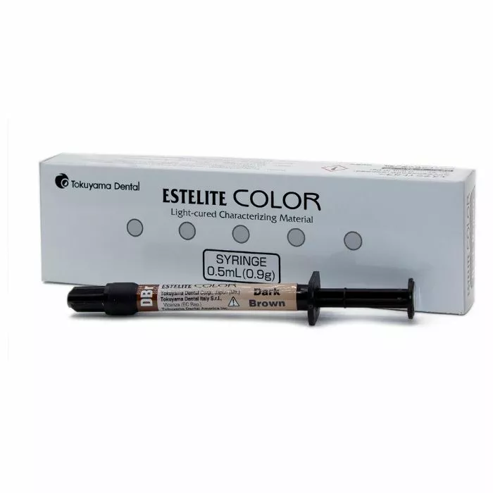 Композитный краситель Estelite color dark brown (тёмно-коричневый), 0,9 г.