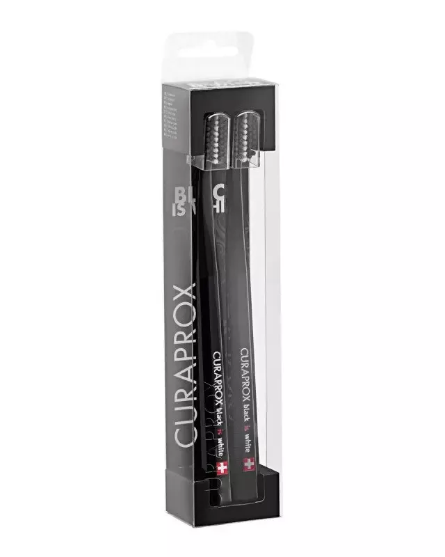 CURAPROX набор щёток Black Is White CS 5460 черная/черная