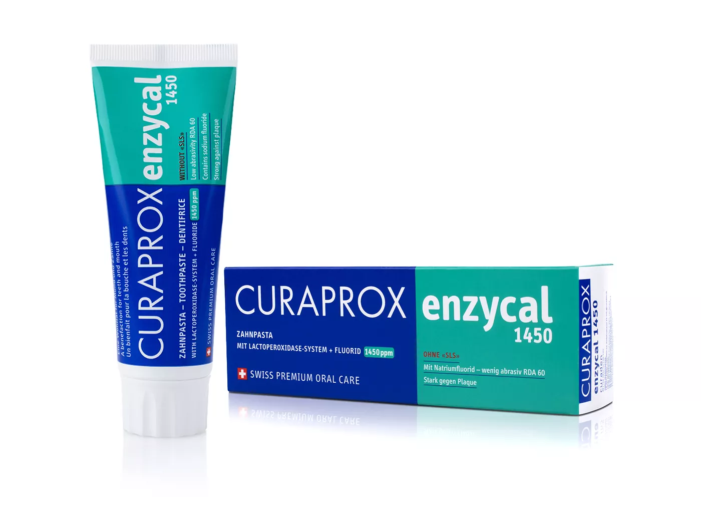 Зубная паста Curaprox Enzycal 1450, 75 мл.