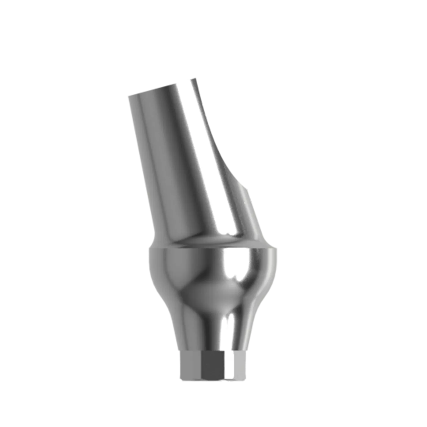 Абатмент титановый угловой 15°, совместим с NOBEL CONICAL CONNECTION ⌀ 4,3/5,0 (3 мм), с винтом