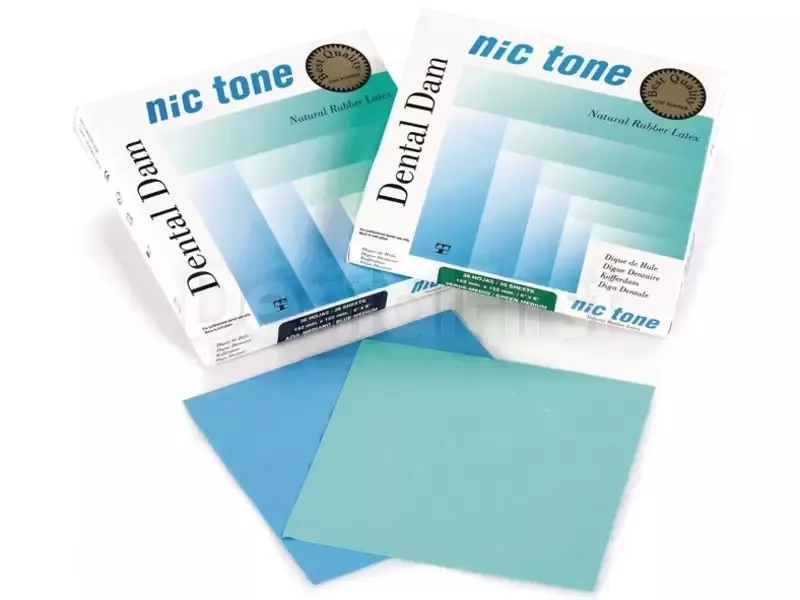 Листы латексные голубые medium, размер 6х6, Nic Tone