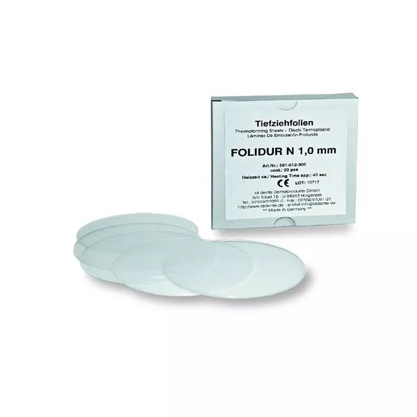 Folidur N, clear - фольга для термоформирования, прозрачная, 1,0 мм, 20 шт