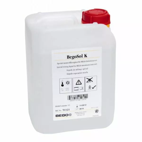 BegoSol K - жидкость для замешивания паковочных материалов, 5 л.