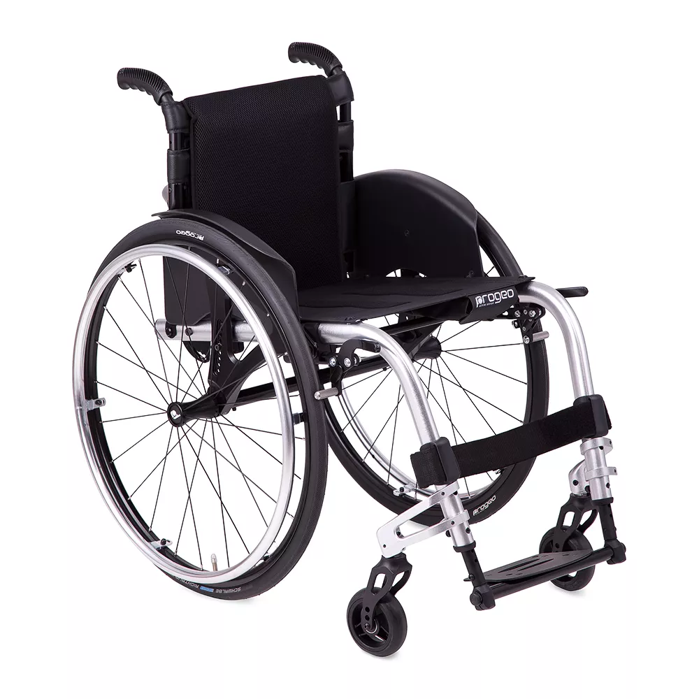 Кресло-коляска  Progeo Active Desing Joker Быстросъемные задние колеса (450, Серебряный)