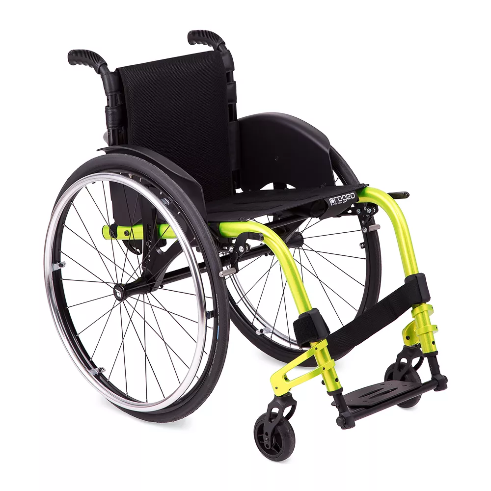 Кресло-коляска  Progeo Active Desing Joker Быстросъемные задние колеса (450, Серебряный)