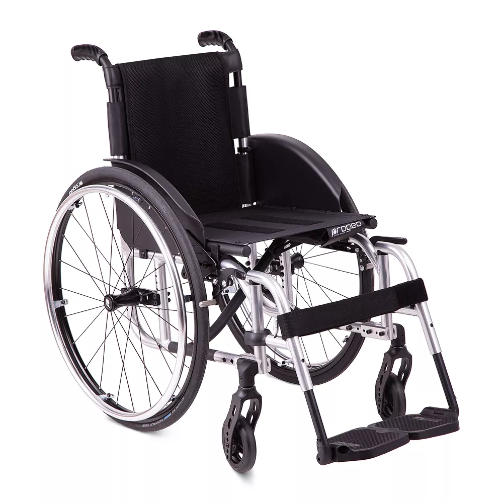 Кресло-коляска Progeo Active Desing Exelle Vario Спинка с регулировкой по углу наклона и степени натяжения (420, Серебряный)