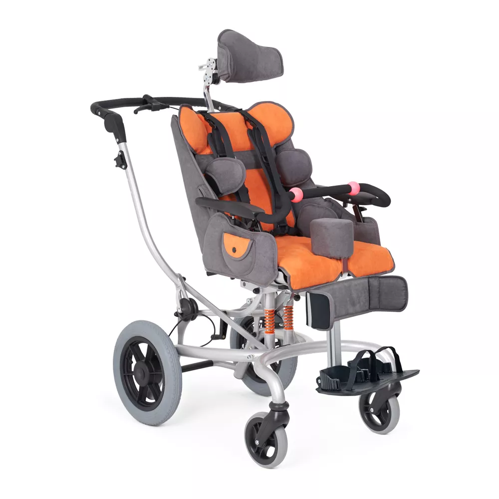 Кресло-коляска для детей с ДЦП Fumagalli Mitico Simple Fuori (оранжевый, размер M)