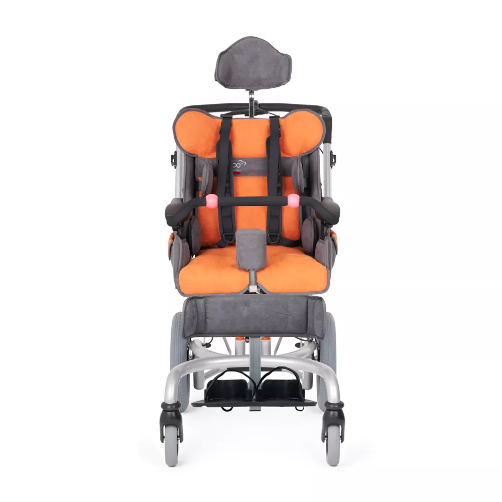 Кресло-коляска для детей с ДЦП Fumagalli Mitico Simple Fuori (оранжевый, размер M)