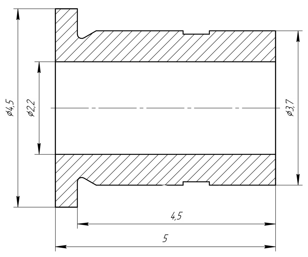 Втулки для пилотного сверления, d=2.2