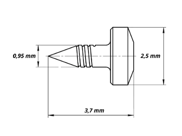 Пины титановые для фиксации мембран (аналог пина Meisinger), 4,5мм - 1шт.