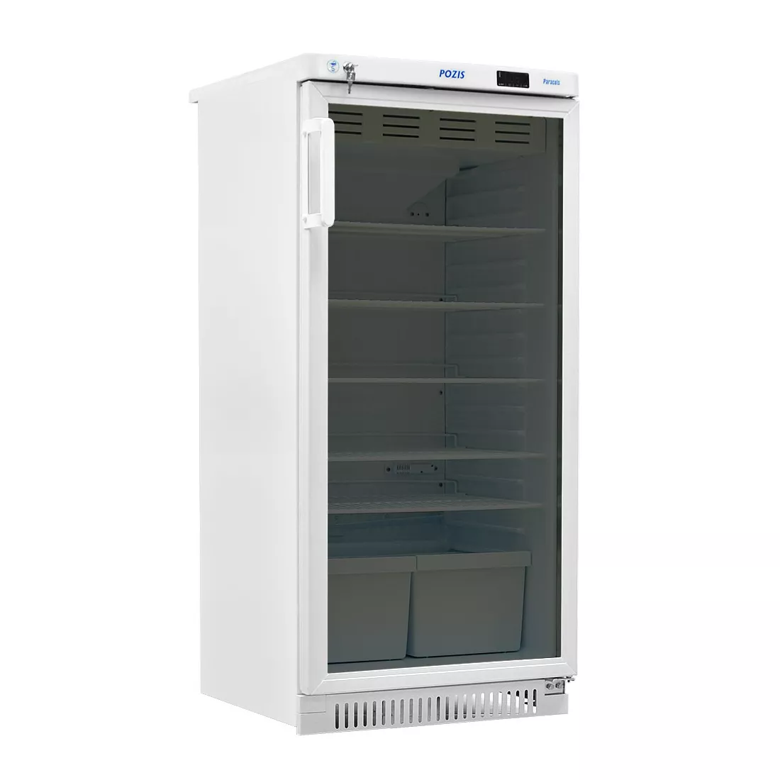 POZIS ХФ-250-3 - холодильник фармацевтический, прозрачная дверь, объем 250 л
