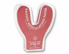 BAUSCH (БАУШ) артикуляционная бумага BK 81 подковообразная, синяя, 40 мкм., 150 листов