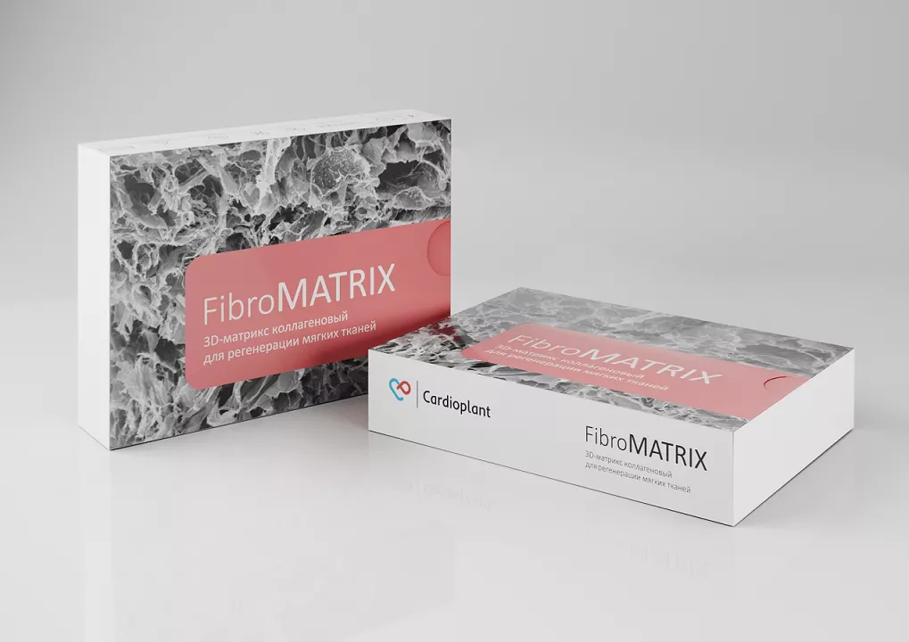 Коллагеновый 3D-матрикс FibroMATRIX, 15х20 мм