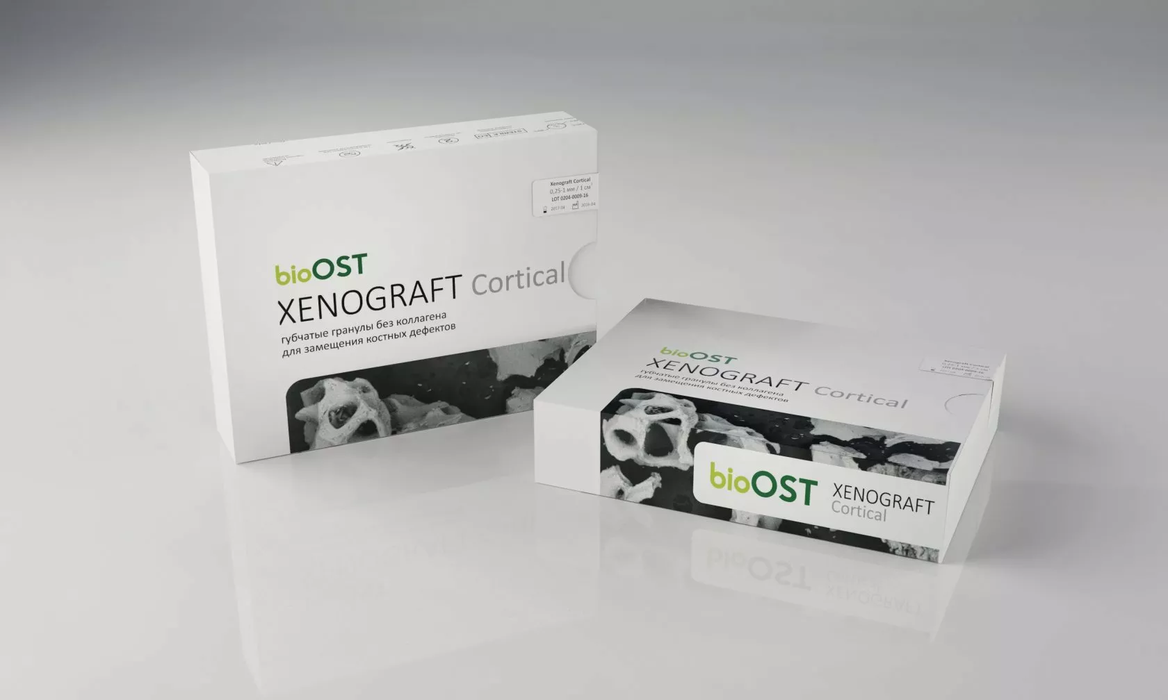 Гранулы кортикальные с коллагеном XENOGRAFT Cortical, 0.5 см³