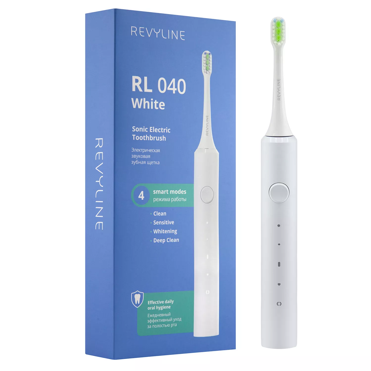 Электрическая звуковая зубная щётка Revyline RL 040, белая