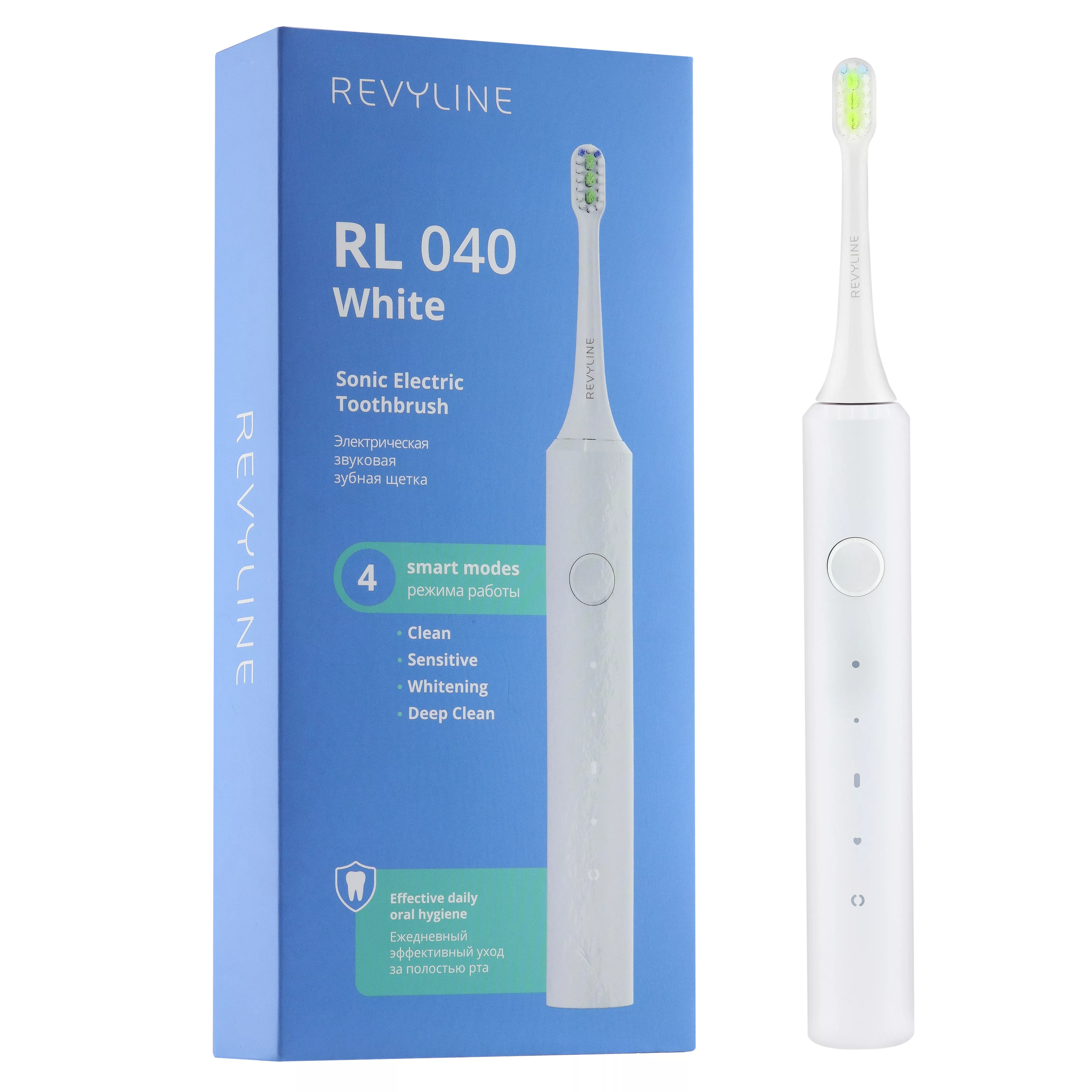 Электрическая звуковая зубная щётка Revyline RL 040, белая