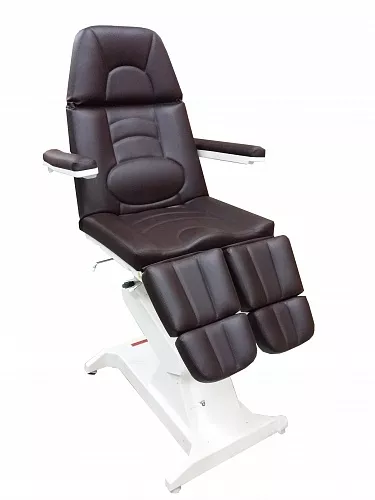 Педикюрное кресло "ФутПрофи-1" с газлифтами на подножках, 1 электропривод, педаль управления
