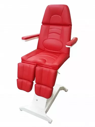 Педикюрное кресло "ФутПрофи-2" с газлифтами на подножках, 2 электропривода, педаль управления
