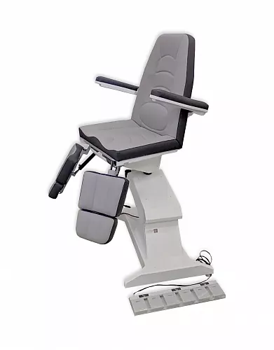 Педикюрное кресло "ФутПрофи-3 Pro", с 3 электроприводами, раздвижными подножками, педаль управления