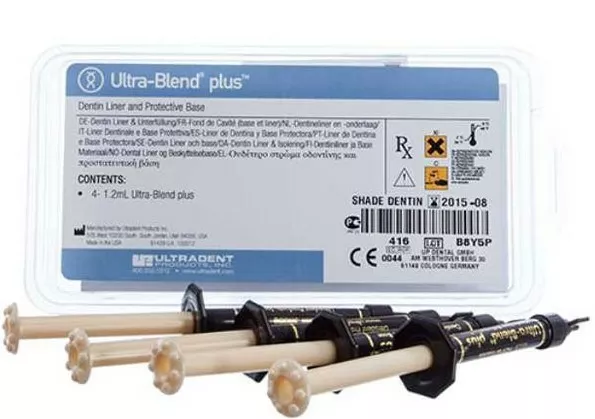 Ultra-Blend plus Opaque White Syringes 1,2 мл х 4 - прокладочный материал опакового цвета