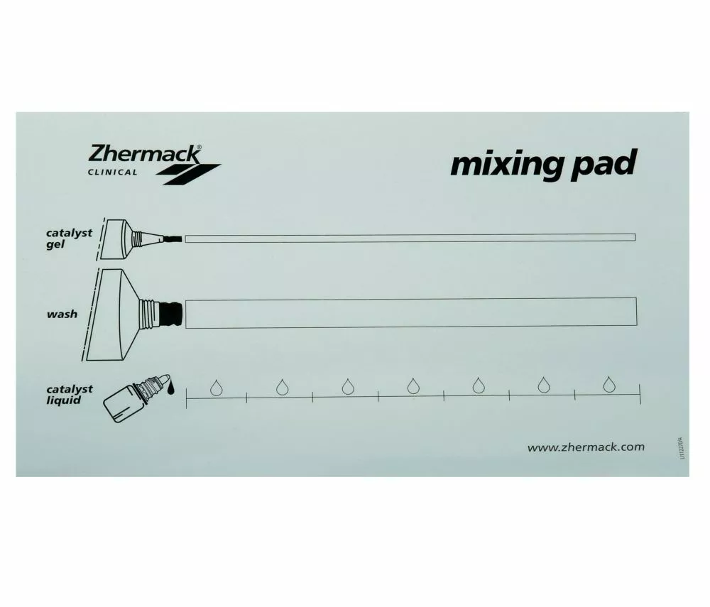 Блокнот для замешивания силиконов со шкалой Mixing Pad (20 листов)