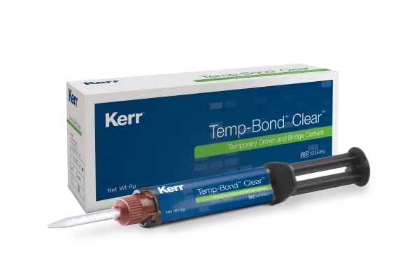 Temp Bond Clear- цемент для временной фиксации коронок, без эвгенола 1 шприц, 5 мл.