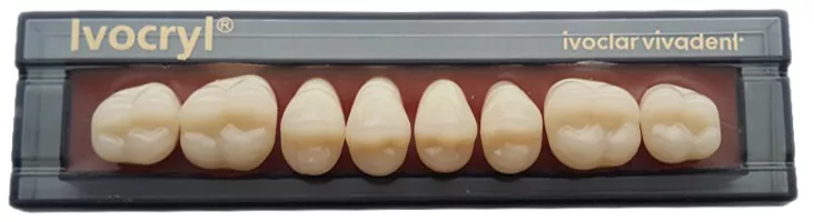Зубы Ivocryl Набор из 8 зубов A-D жеват.верх. 28 BL4