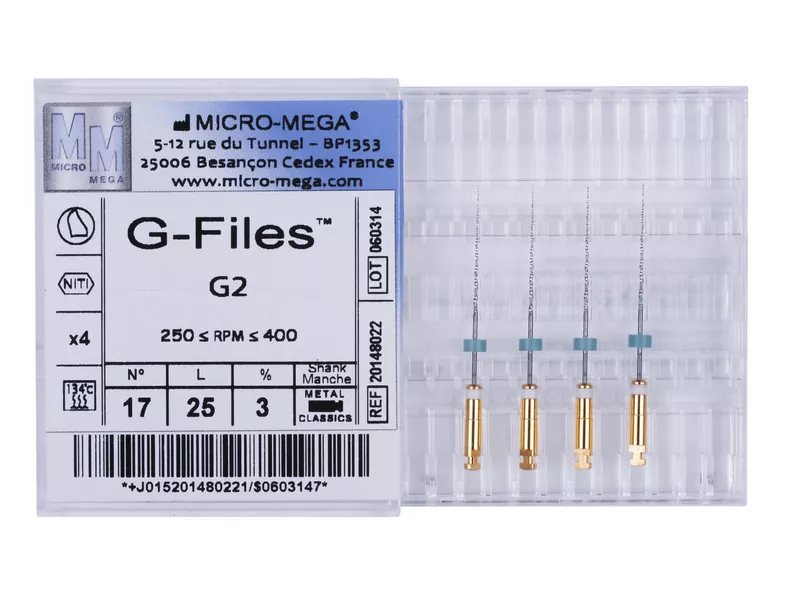 G-Files G2 25 mm Classics - инструменты эндодонтические, шт