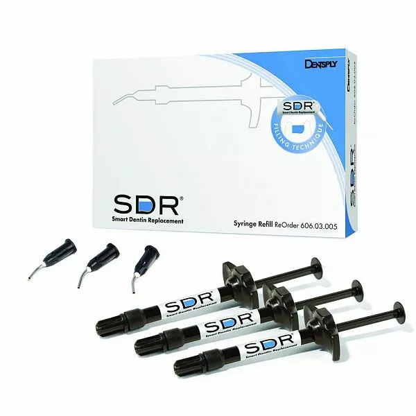 Dentsply SDR Starter Kit - НАБОР в шприцах (3 шприца по 1 г ) - жидкотекучий материал для жевательных зубов