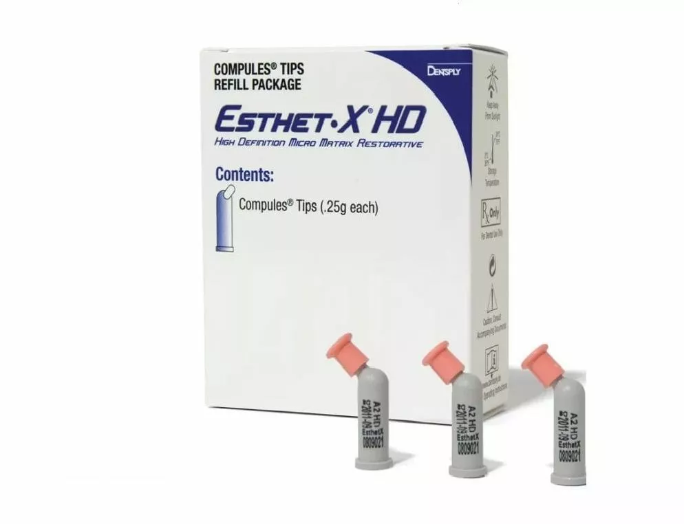 Dentsply Esthet-X-HD C2, 20 капсул по 0.25 г - улучшенный микроматричный композит