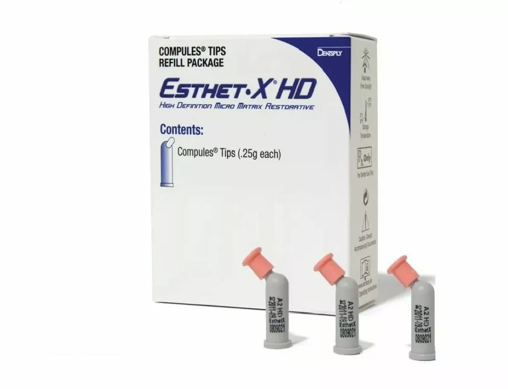 Dentsply Esthet-X-HD WO, 10 капсул по 0.25 г - улучшенный микроматричный композит (белый опак)