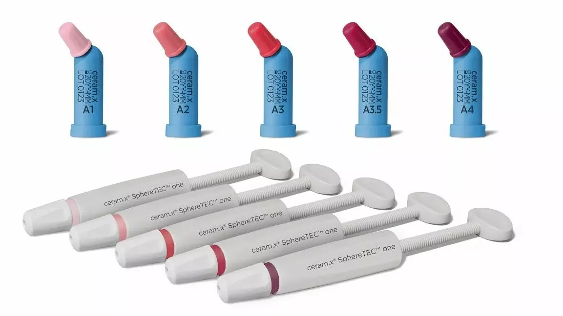 Dentsply Ceram.X SphereTEC универсальный светоотверждаемый композитный материал, Cтартовый набор компьюл (24 шт по 0,25 г)